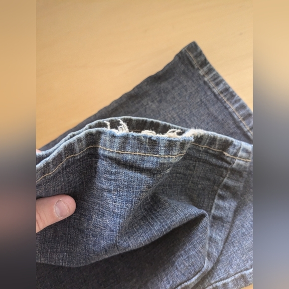 Y2K 2000' Flare Jeans Size 24 High Waist Brand New Time  Stretch Material - Picture 10 of 13